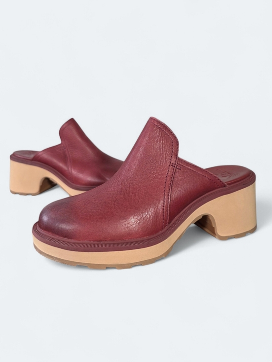 Sorel Shoes - Sorel Hi-Line Heel Mule Boots - Spice / Tawny Buff Size 8
